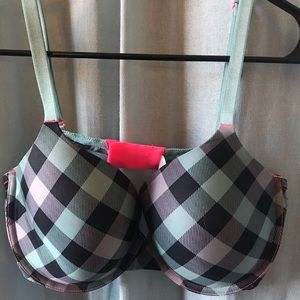 Victoria's Secret black & green checkered bra
